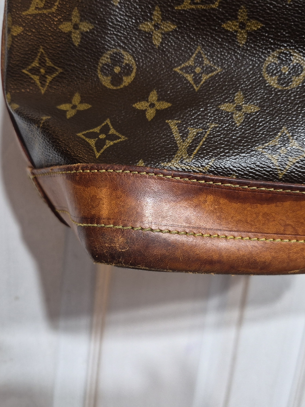 Louis Vuitton Brown Monogram Canvas Drawstring Bucket Bag - Picture 7 of 8